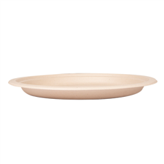 ASSIETTES 'BIONIC'  Ø 30x2,5 CM NATUREL BAGASSE (200 UNITÉ)