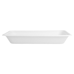 BARQUETTES 'BIONIC' 350 ML 19,6x14,7x2,7 CM BLANC BAGASSE (1000 UNITÉ)