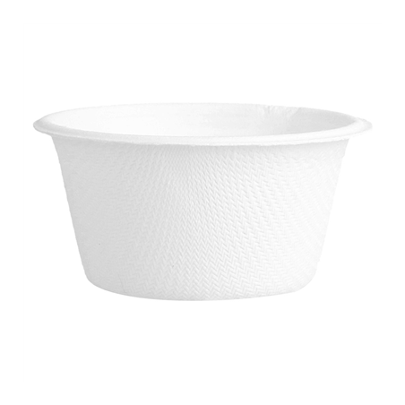 POTS 'BIONIC' 55 ML Ø 6x3 CM BLANC BAGASSE (1000 UNITÉ)