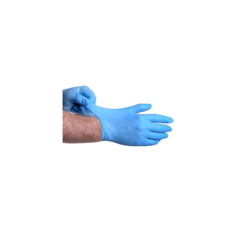 GANTS  SIZE: L BLEU NITRILE (100 UNITÉ)