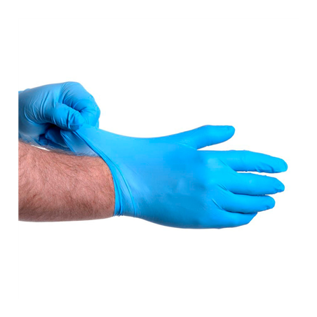 GANTS  SIZE: L BLEU NITRILE (100 UNITÉ)