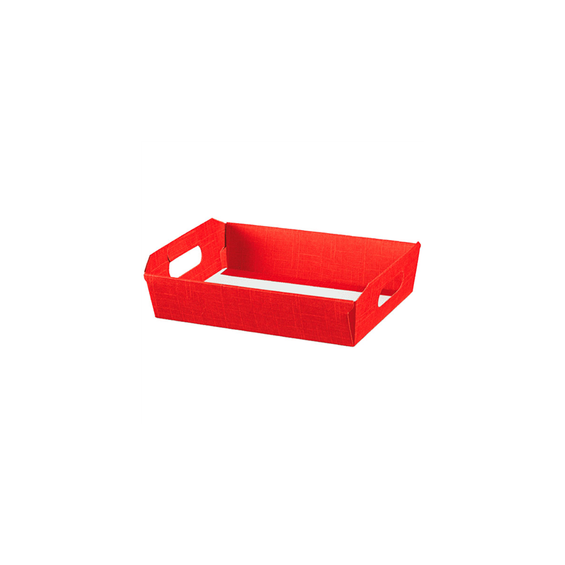 30 U. CORBEILLES  40x30x12 CM ROUGE CARTON (30 UNITÉ)