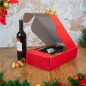 30 U. COFFRETS 2 BOUTEILLES  34x18,5x9 CM ROUGE CARTON (30 UNITÉ)