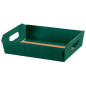 3 U. CORBEILLES  40x30x12 CM VERT CARTON (30 UNITÉ)