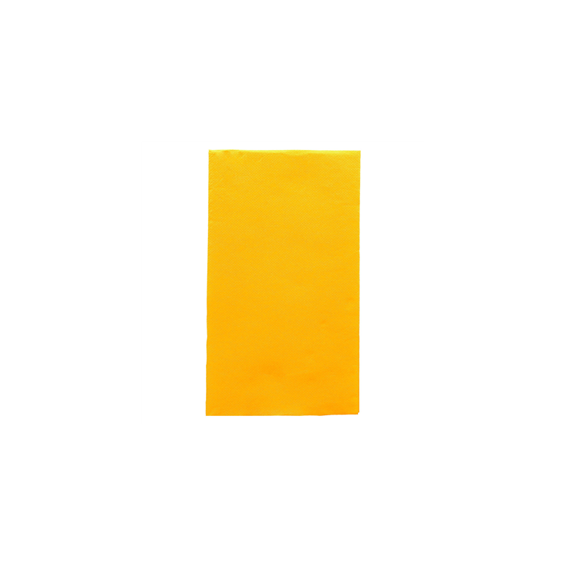 SERVIETTES ECOLABEL P. 1/6 'DOUBLE POINT' 18 G/M2 33x40 CM JAUNE SOLEIL OUATE (2000 UNITÉ)