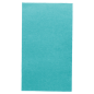 SERVIETTES ECOLABEL P. 1/6 'DOUBLE POINT' 18 G/M2 33x40 CM BLEU TURQUOISE OUATE (2000 UNITÉ)