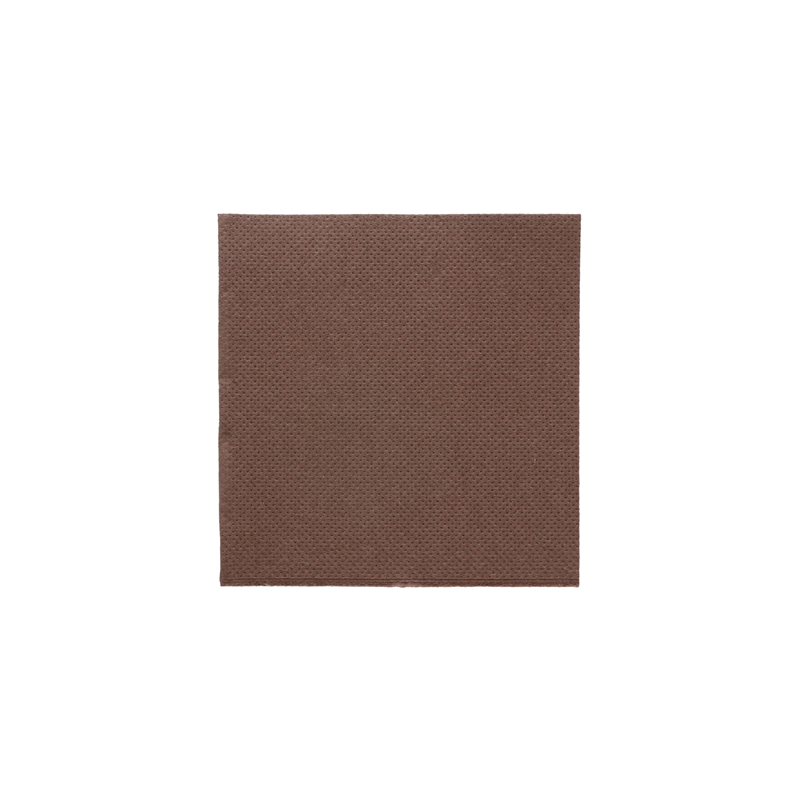 SERVIETTES ECOLABEL 'DOUBLE POINT' 18 G/M2 20x20 CM CHOCOLAT OUATE (2400 UNITÉ)