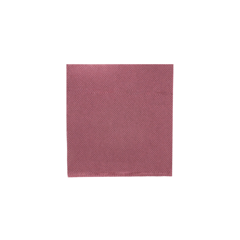 SERVIETTES ECOLABEL 'DOUBLE POINT' 18 G/M2 20x20 CM PRUNE OUATE (2400 UNITÉ)