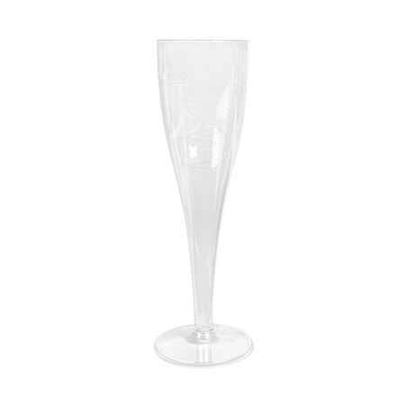 FLÛTES INJECTÉES "CHAMPAGNE" 125 ML Ø 4,9x20 CM TRANSPARENT CRISTAL PS (100 UNITÉ)