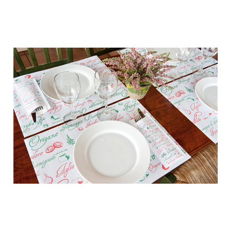 SETS DE TABLE 'PIZZA' 48 G/M2 31x43 CM BLANC CELLULOSE (2000 UNITÉ)