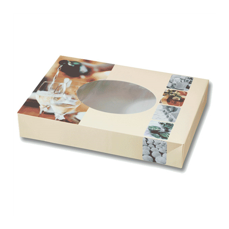 50 U. CARTONS AUTOMONTABLES TRAITEUR AVEC FENÊTRE