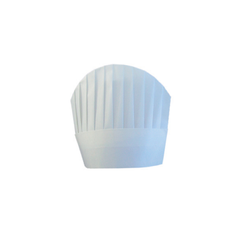 TOQUES CONTINENTAL CHEF'S "ROUND TOP"  23 CM BLANC AIRLAID (10 UNITÉ)
