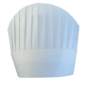 TOQUES CONTINENTAL CHEF'S "ROUND TOP"  23 CM BLANC AIRLAID (10 UNITÉ)