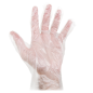 GANTS  SIZE: M TRANSPARENT PEHD (100 UNITÉ)