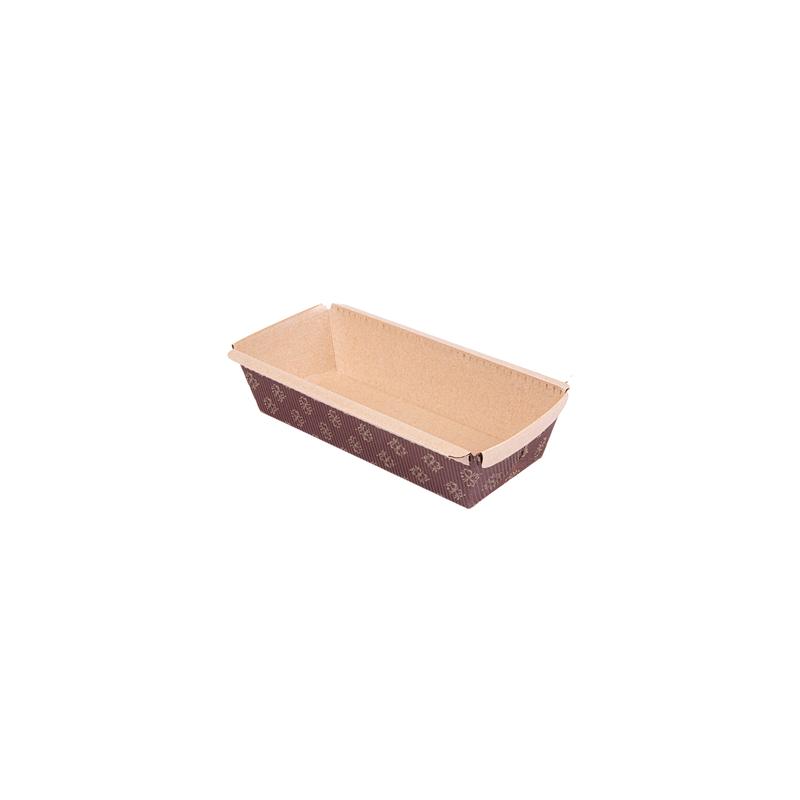 MOULES CUISSON PATISSERIE LAMINES  170 G/M2 16,5x6,5x5 CM MARRON CELLULOSE (1000 UNITÉ)