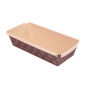 MOULES CUISSON PATISSERIE LAMINES  170 G/M2 16,5x6,5x5 CM MARRON CELLULOSE (1000 UNITÉ)