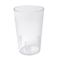 GOBELETS EMPILABLES 230 ML Ø 6,7/5,1x10,2 CM TRANSPARENT POLYCARBONATE (36 UNITÉ)