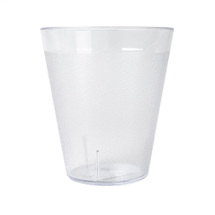 GOBELETS EMPILABLES 320 ML Ø 8,6/5,4x9,7 CM TRANSPARENT POLYCARBONATE (1 UNITÉ)