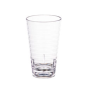 GOBELETS AVEC RELIEF 410 ML Ø 8,1/5,8x13,7 CM TRANSPARENT POLYCARBONATE (12 UNITÉ)