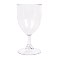 VERRES À PIED À VIN 175 ML Ø 6,8/6,6x13,5 CM TRANSPARENT POLYCARBONATE (12 UNITÉ)