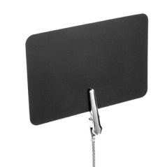 50 U. MINI ARDOISES "ALLIGATOR" 5,1x7,6 CM NOIR PVC (1 UNITÉ)