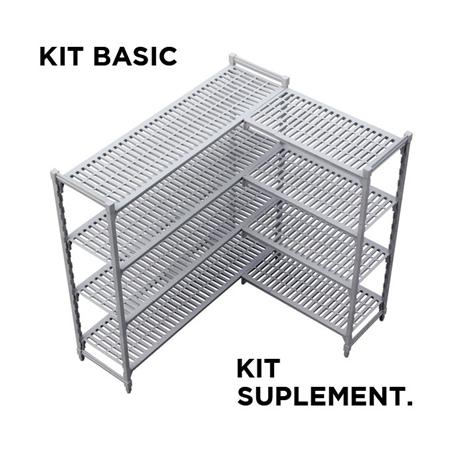 SUPPLÉMENTAIRE ÉTAGÈRE WINDSHELVING 'ARROW'  61x122x180 CM GRIS ACIER (1 UNITÉ)