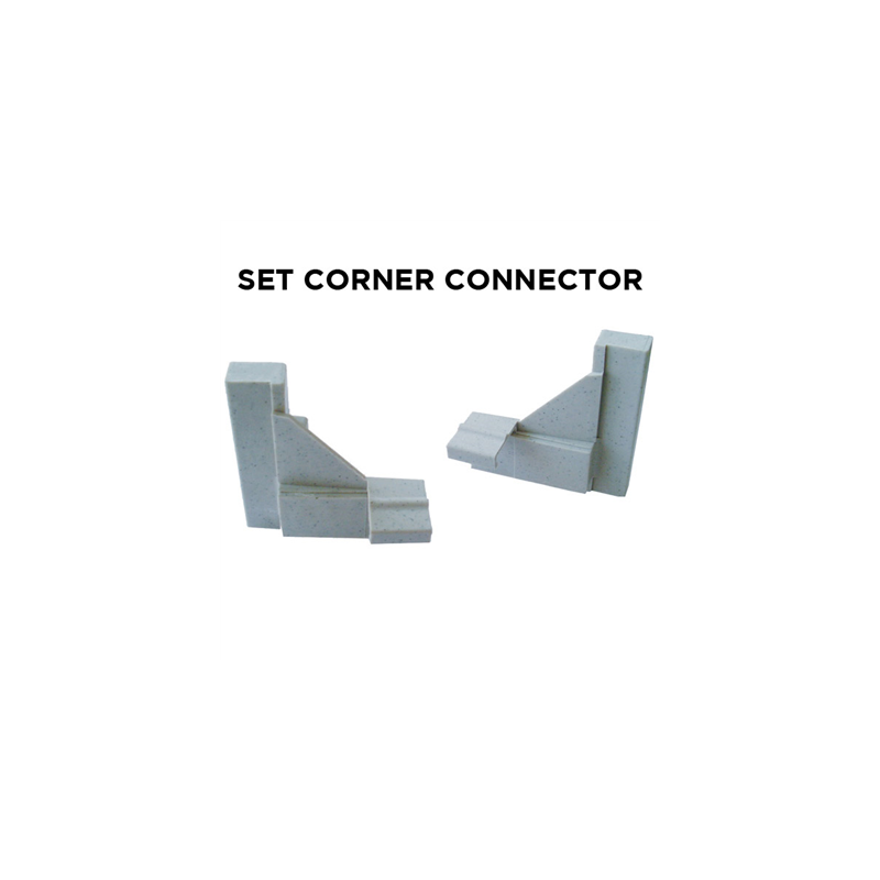 SET 2 CONNECTEURS D'ANGLE   PLASTIQUE (1 UNITÉ)