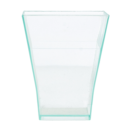 MISE EN BOUCHE RÉUTILISABLES 'BOUQUET'  4,5x4,5x5,5 CM VERT D'EAU PS (576 UNITÉ)