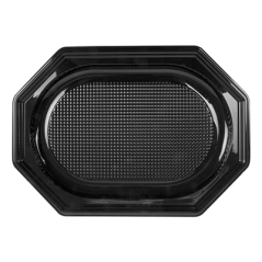 PLATEAUX TRAITEUR  35x25x2 CM NOIR RPET (100 UNITÉ)
