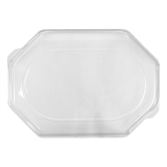 COUVERCLES POUR RÉF. 158.85  35x25 CM TRANSPARENT RPET (50 UNITÉ)