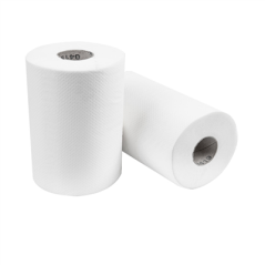 ESSUIE-MAINS "MINI-BARRIL" ECOLABEL 1 PLI - 300 FEUILLES  22 G/M2 Ø 13x20 CM BLANC OUATE (12 UNITÉ)