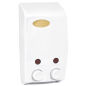 DISTRIBUTEUR DE SAVON 2x400 ML 13,7x8x25 CM BLANC ABS (1 UNITÉ)