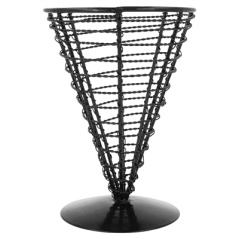 BASKET 'ARTINOX'  Ø 12,8x18 CM NOIR ACIER (1 UNITÉ)