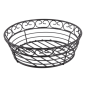 BASKET  Ø 20,3x6,3 CM NOIR ACIER (1 UNITÉ)