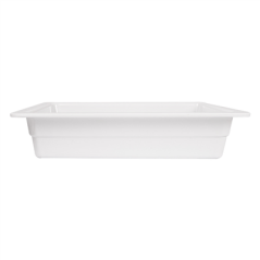 BACS GN 1/2 'ASAMI WARE' 32,5 x 26 x 6,5 (h) CM BLANC MÉLAMINE (6 UNITÉ)