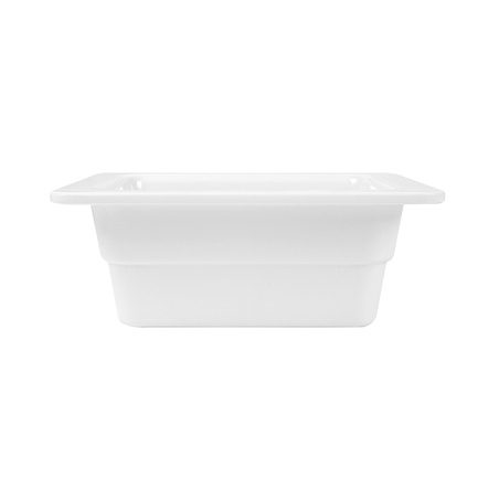 BACS GN 1/6 6,5 (h) CM BLANC MÉLAMINE (6 UNITÉ)