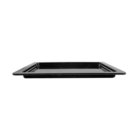 BACS GN 1/2 32,5 x 26 x 2 (h) CM NOIR MÉLAMINE (6 UNITÉ)