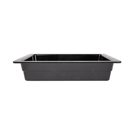 BACS GN 1/2 32,5 x 26 x 6,5 (h) CM NOIR MÉLAMINE (6 UNITÉ)