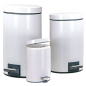 POUBELLE À PEDALE AVEC RÉCEPTACLE INTÉRIEUR 5 L Ø 20,5x28 CM BLANC ACIER (1 UNITÉ)