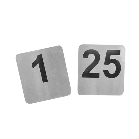 NUMÉROS DE TABLE DU 1 AU 25