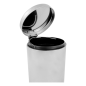 POUBELLE À PÉDALE AVEC RÉCEPTACLE INTÉRIEUR 5 L Ø 20,5x28 CM ARGENTE INOX (1 UNITÉ)