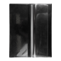 PORTE MENU 2 POCHETTES  10,5x29,7 CM NOIR PVC (1 UNITÉ)