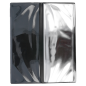 PORTE MENU 6 POCHETTES  10,5x29,7 CM NOIR PVC (1 UNITÉ)