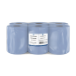 ESSUIE-MAINS "MAXI BARRIL" ECOLABEL 2 PLIS - 365 FEUILLES  20 G/M2 Ø 20x21,6 CM BLEU OUATE (6 UNITÉ)