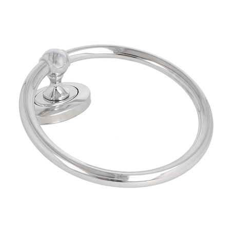 ROND SERVIETTE DE TOILETTE  Ø 18x5 CM ARGENTE INOX (1 UNITÉ)