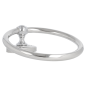 ROND SERVIETTE DE TOILETTE  Ø 18x5 CM ARGENTE INOX (1 UNITÉ)
