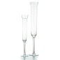 DÉCORATION GÉANTE "FLUTE"  Ø 10,3/10,9x60 CM TRANSPARENT VERRE (1 UNITÉ)