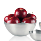 BOL POUR PAIN/FRUIT  Ø 24x10 CM ARGENTE INOX (1 UNITÉ)