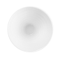 BOLS CONIQUES STRIÉS 160 ML  Ø9,5x6,5 (h) CM BLANC PORCELAINE (6 UNITÉ)