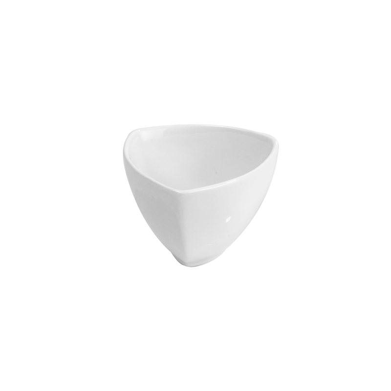 TRIANGULAR BOWL 220 ML 9,6x9,3x6,5 CM BLANC PORCELAINE (6 UNITÉ)